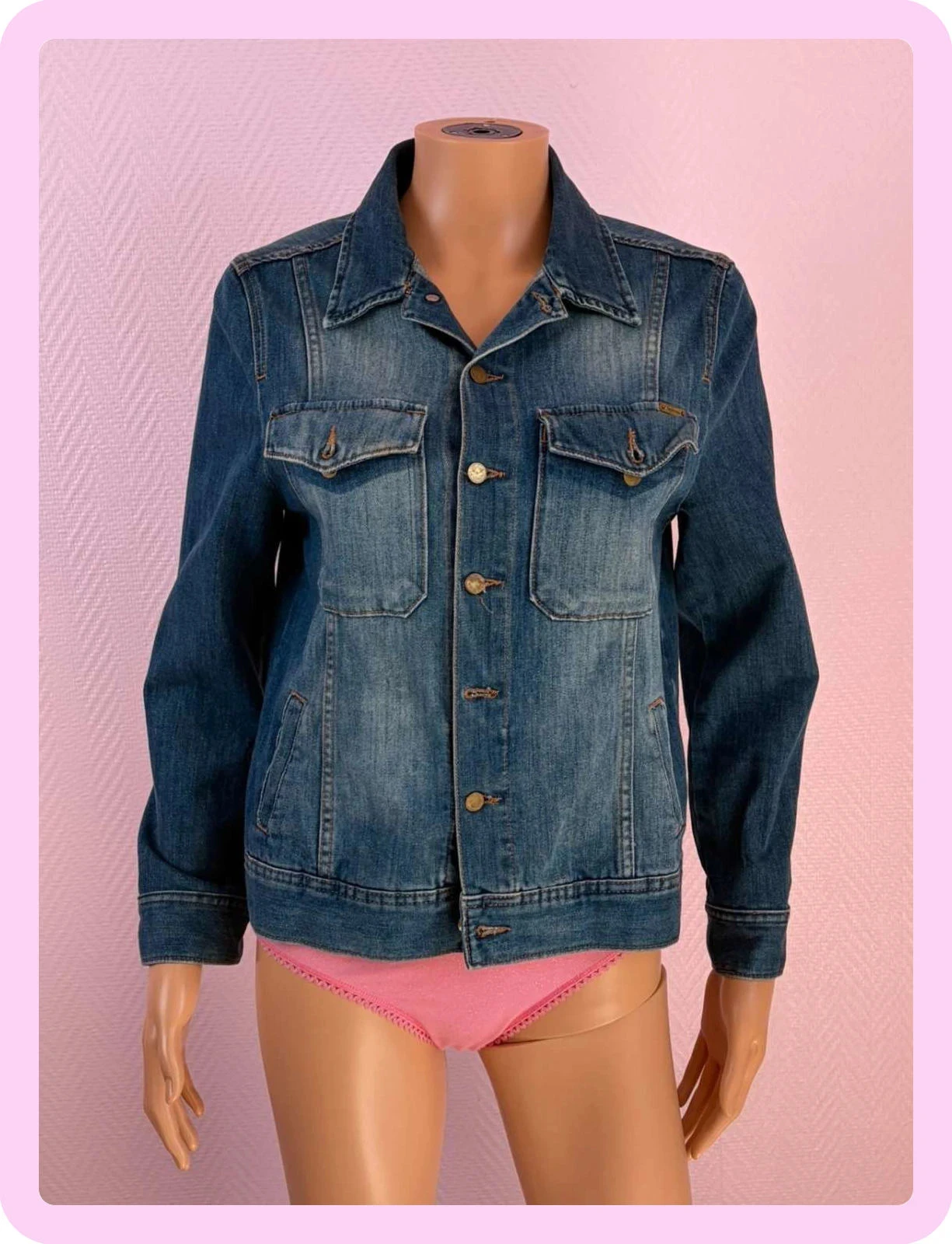 Veste en jean asuaverde taille 40 peu mis